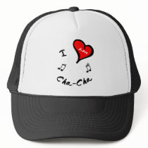 Cha-Cha Items - I Heart the Cha-Cha hats by danceteeshirts Cha-Cha Items - I Heart the Cha-Cha hats