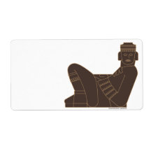 Chac Mool Personalized Shipping Labels