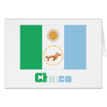 Chaco flag with name greeting cards