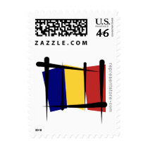Chad Brush Flag Postage Stamp