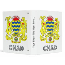 Chad Coat of Arms Vinyl Binder