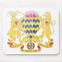 Chad Coat Of Arms Mouse Pad