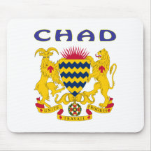 Chad Coat Of Arms Mouse Pads