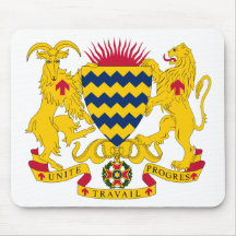Chad Coat Of Arms Mouse Pads