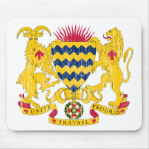 Chad Coat Of Arms Mousepads