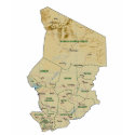 Chad Flag and Map T-Shirt by FlagAndMap Chad Flag and Map T-Shirt