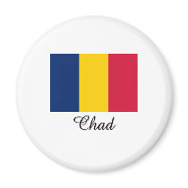Chad Flag Design magnets by flagshirt Chad Flag Design magnets