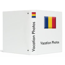 Chad Flag Jewel Vinyl Binder