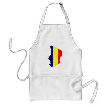 Chad flag map aprons