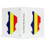 Chad Flag Map full size binders