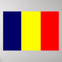 Chad Flag Poster