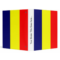 Chad High quality Flag 3 Ring Binders