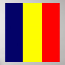 Chad High quality Flag Posters