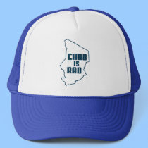 Chad is Rad Blue Outline hats