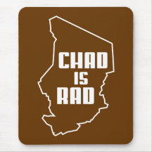 Chad is Rad Outline Mouse Pads