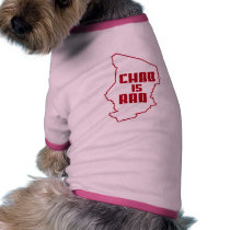 Chad is Rad Outline Red pet clothing by corndogger Chad is Rad Outline Red pet clothing