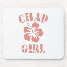Chad Pink Girl Mouse Pad