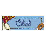 chad Sports Bookmark Business Cards