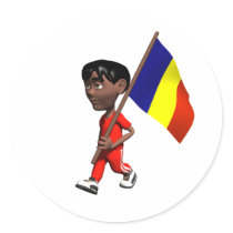 Chadian Boy stickers by worldtees Chadian Boy stickers