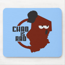 chadisrad.com main logo mouse pad