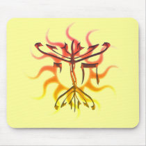 Chai Menorah Sun Mousepad mousepads