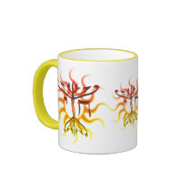 Chai Menorah Sun Mugs