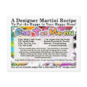 Chai Tea Martini Recipe Postcard by TheMartiniDiva
