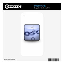 CHAIN AND KEY DECAL FOR iPhone 4S