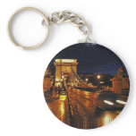 Chain Bridge(Budapest) at Night(1) Keychain