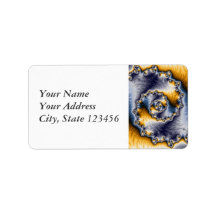 Chain Fractal Art Custom Address Label