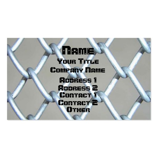 Chain Link & Screwed Business Card Templates