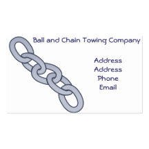 Chain Link Towing Wrecking Company Business Cards