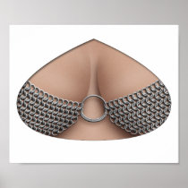 Chain Mail Bikini Beneath Print