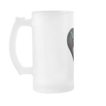 Chained Heart - Frosted Glass Stein Mugs