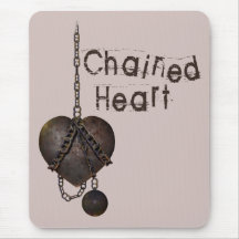 Chained Heart Mouse Mats
