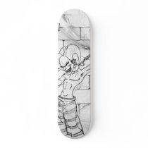 Chained jester skate board