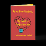 chainheart, To My Dear Husband,, My Heart is lo... Cards