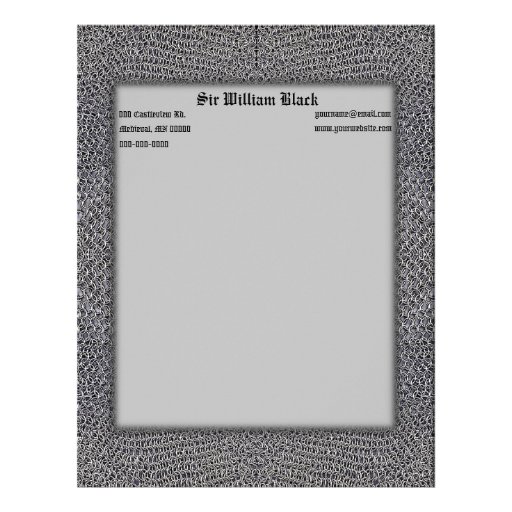 Chainmail Custom Letterhead