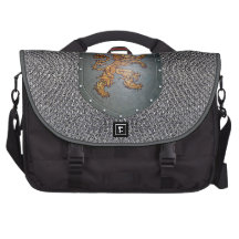 Chainmail Lion Shield Computer Bag