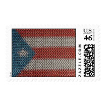 Chainmaille Puerto Rico Flag Postage postage