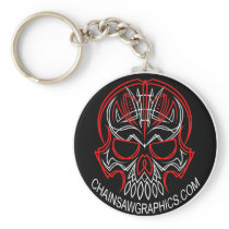 Chainsaw Graphics keychain