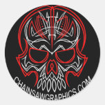 chainsaw grpahics sticker