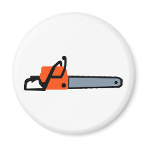 Chainsaw Refrigerator Magnet