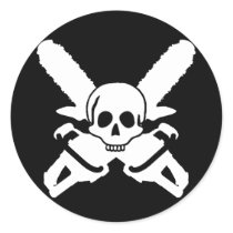 ChainSaw Metal Sticker