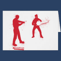 Chainsaw Zombie - Video Games Geek Gamer Zombies cards