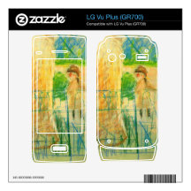 Chair in the garden by Berthe Morisot Decals For LG Vu Plus