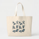Chair sketches canvas bag