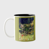 'Chair with Hat in Garden' Mug mugs