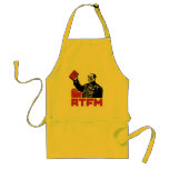chairman mao rtfm little red book apron