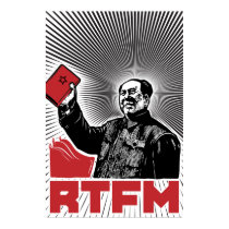 chairman mao rtfm little red book posters by strk3 chairman mao rtfm little red book posters